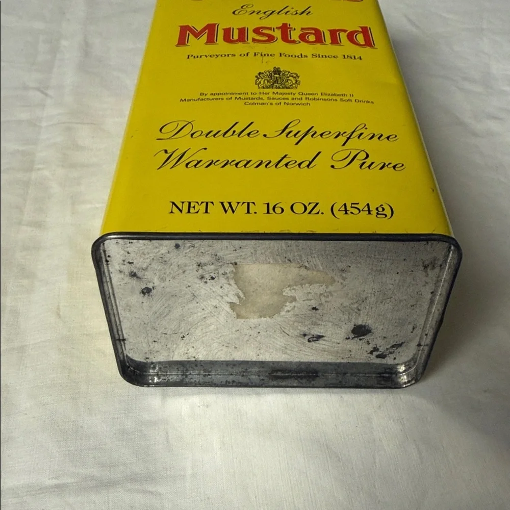 Vintage Colman’s English Mustard Tin — Double Superfine Mustard